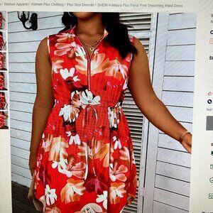 Boho Floral Dress, size 1X